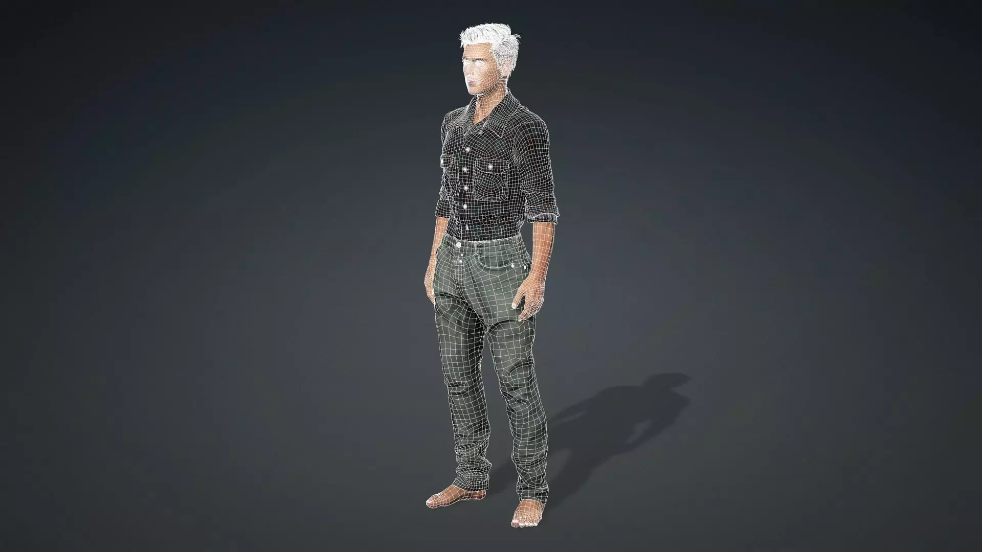 Male Character Animation and Game Ready 3D model_21
