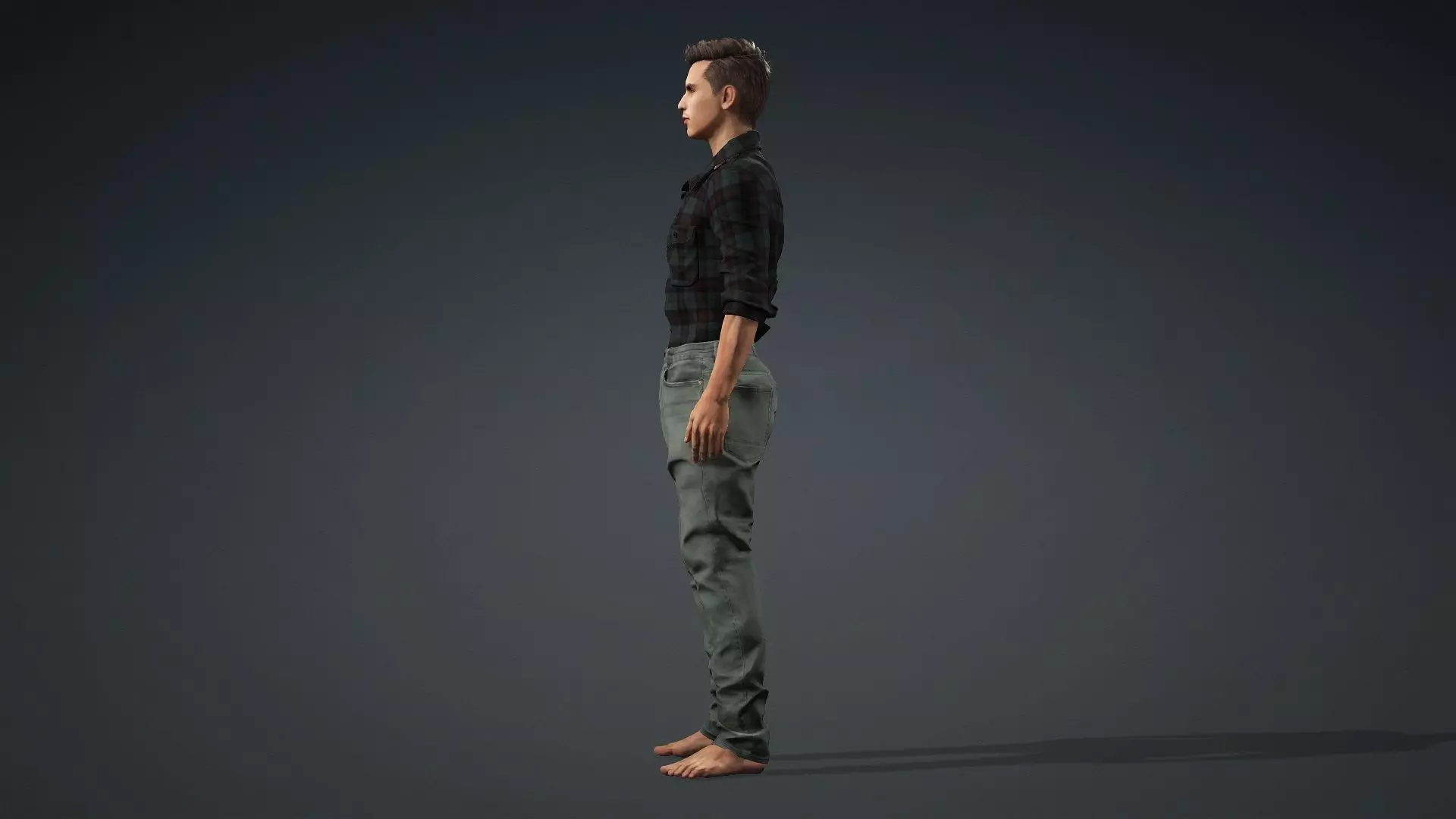Male Character Animation and Game Ready 3D model_4