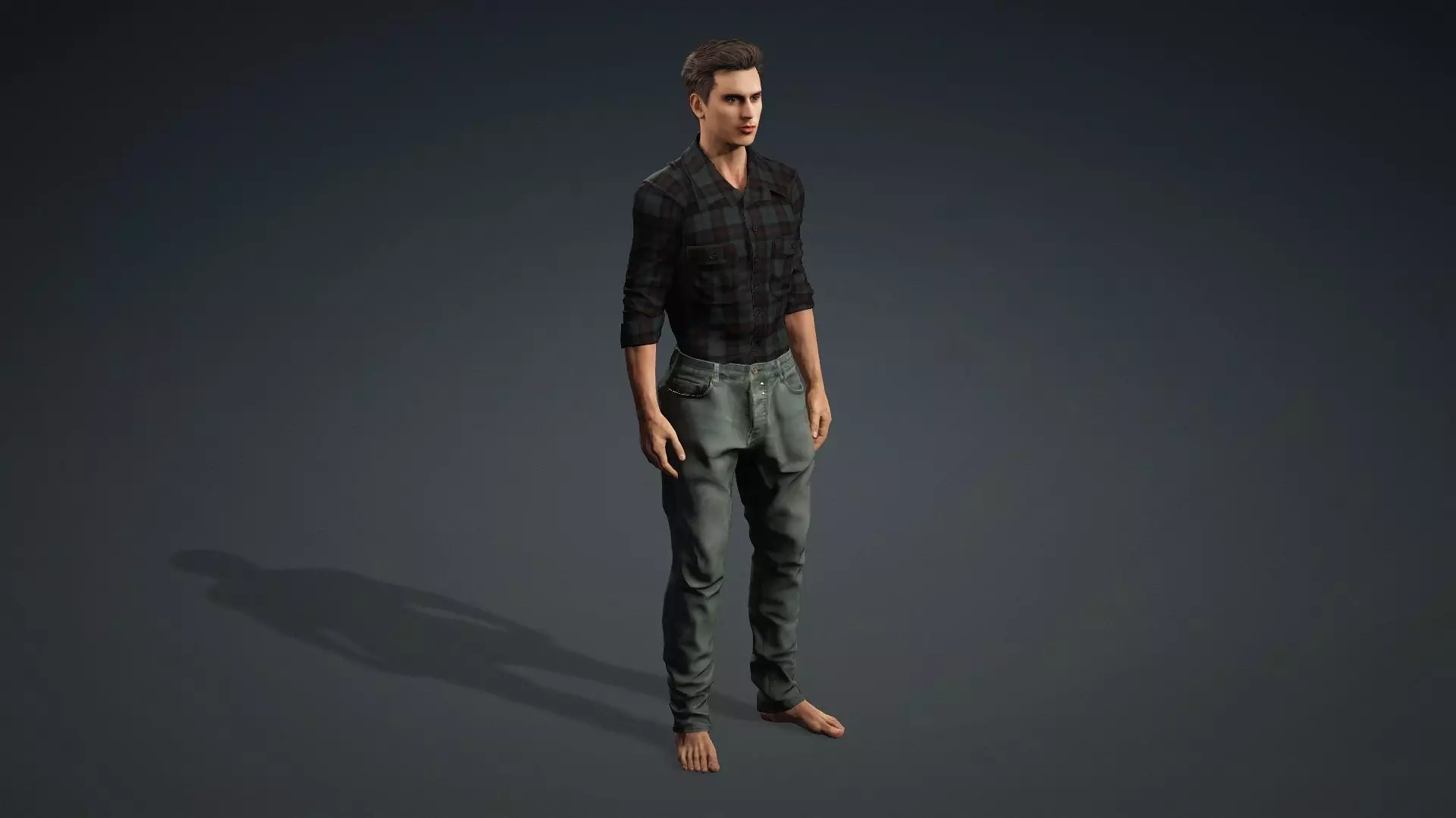 Male Character Animation and Game Ready 3D model_10