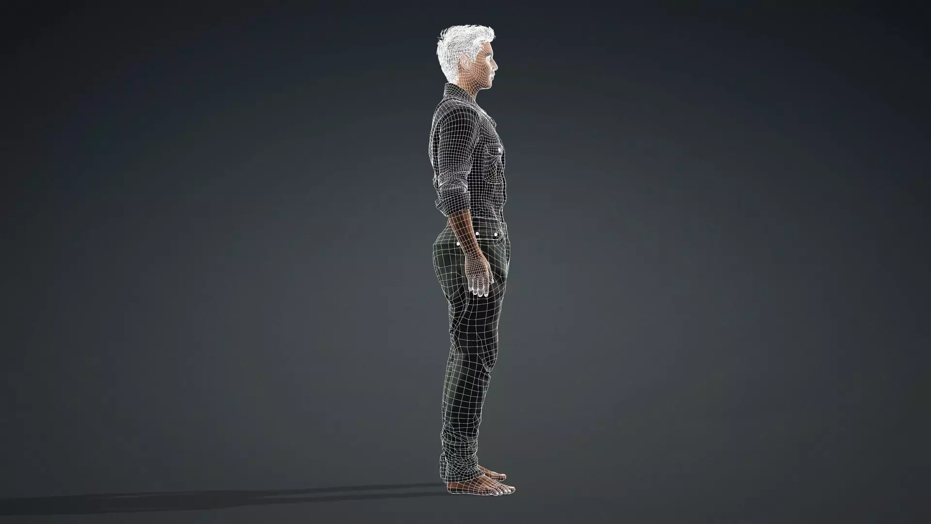 Male Character Animation and Game Ready 3D model_13