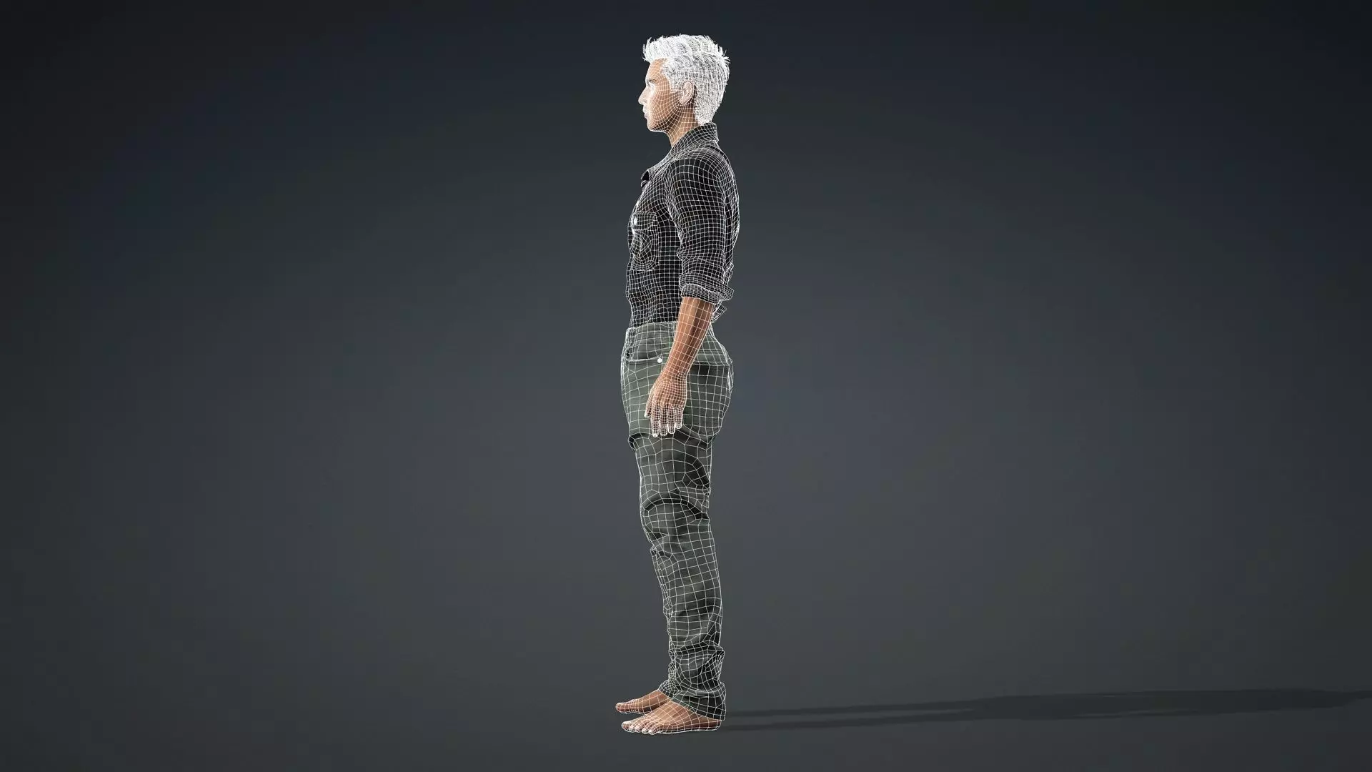 Male Character Animation and Game Ready 3D model_14