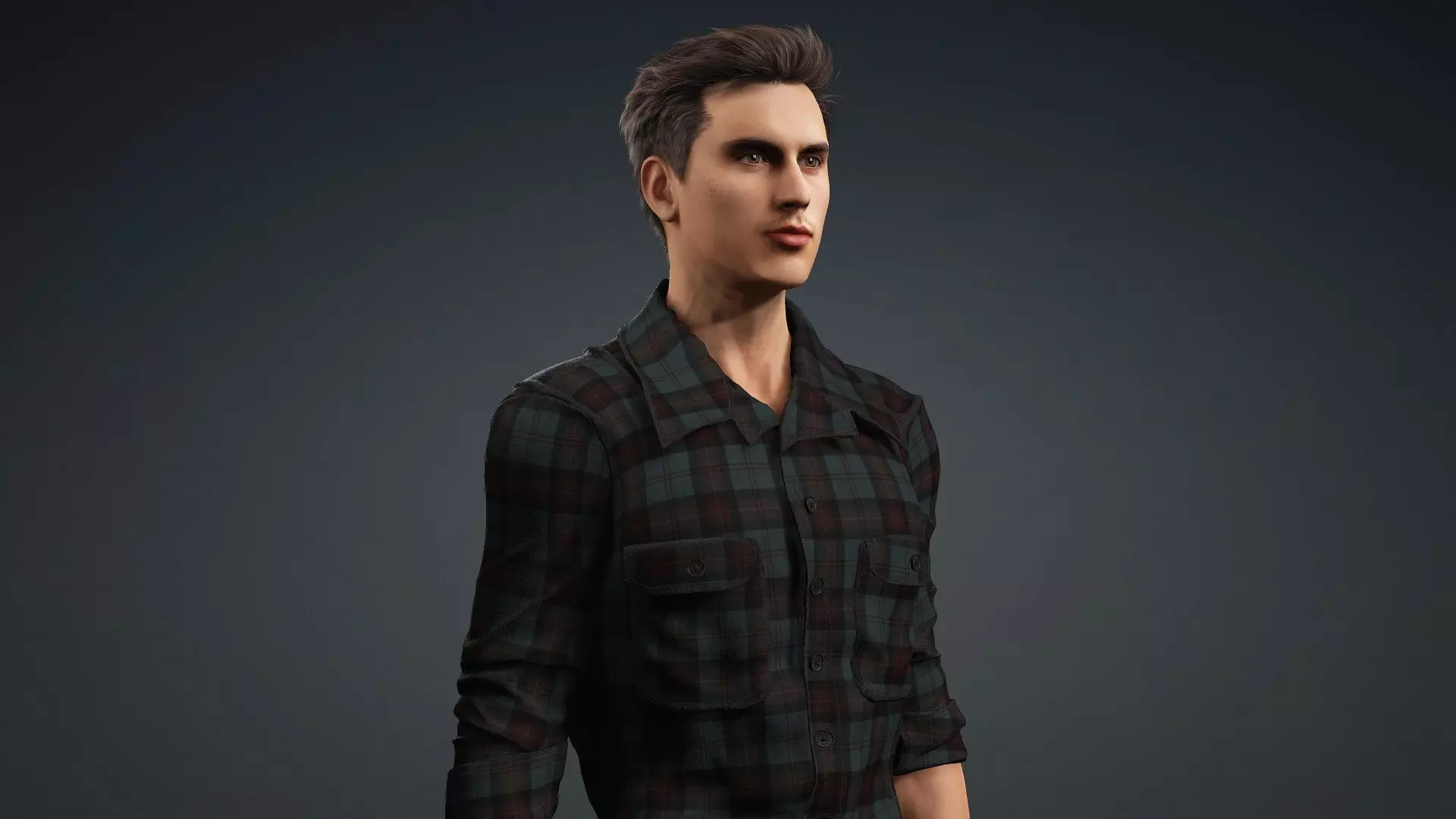 Male Character Animation and Game Ready 3D model_9