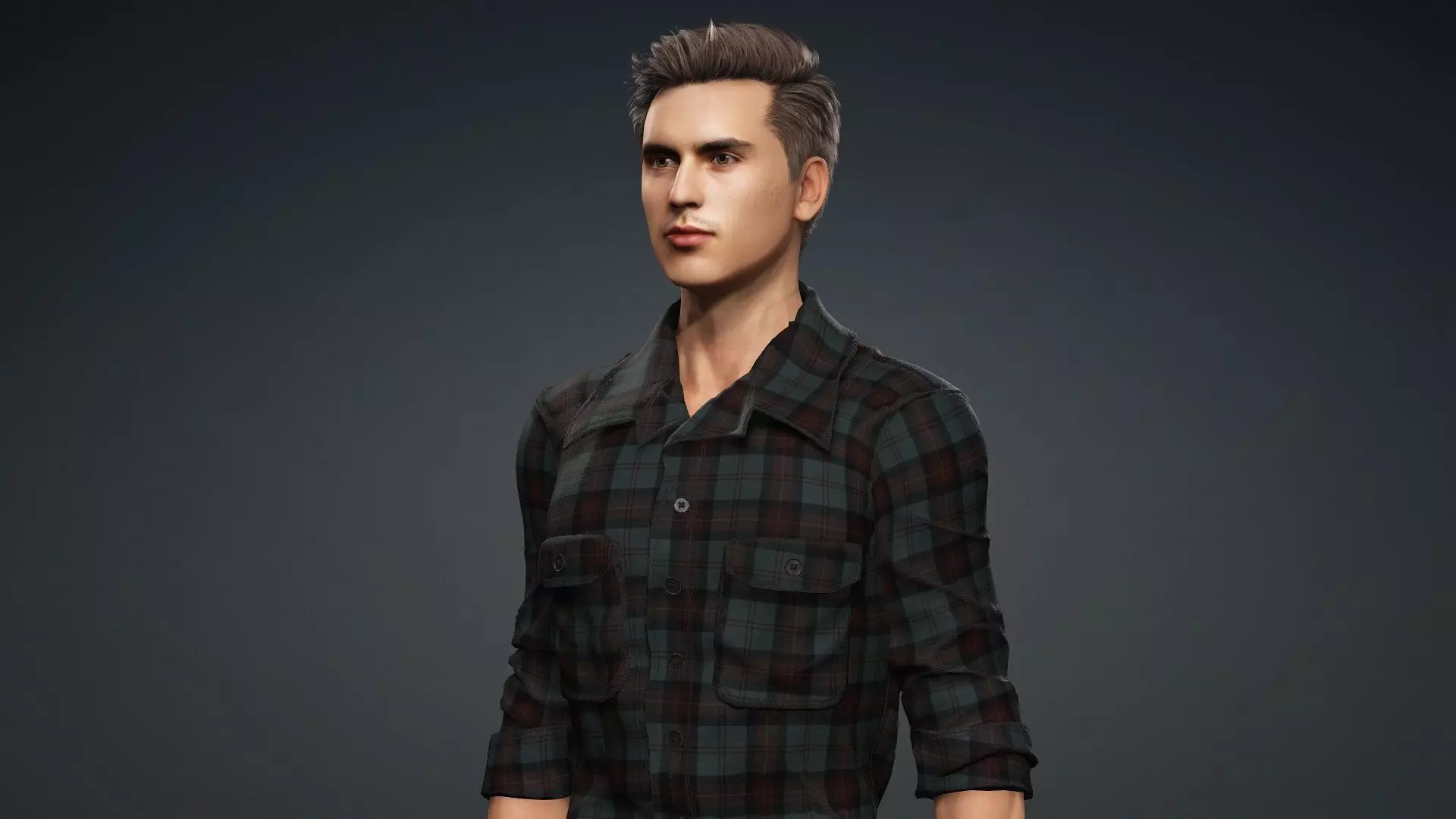 Male Character Animation and Game Ready 3D model_8