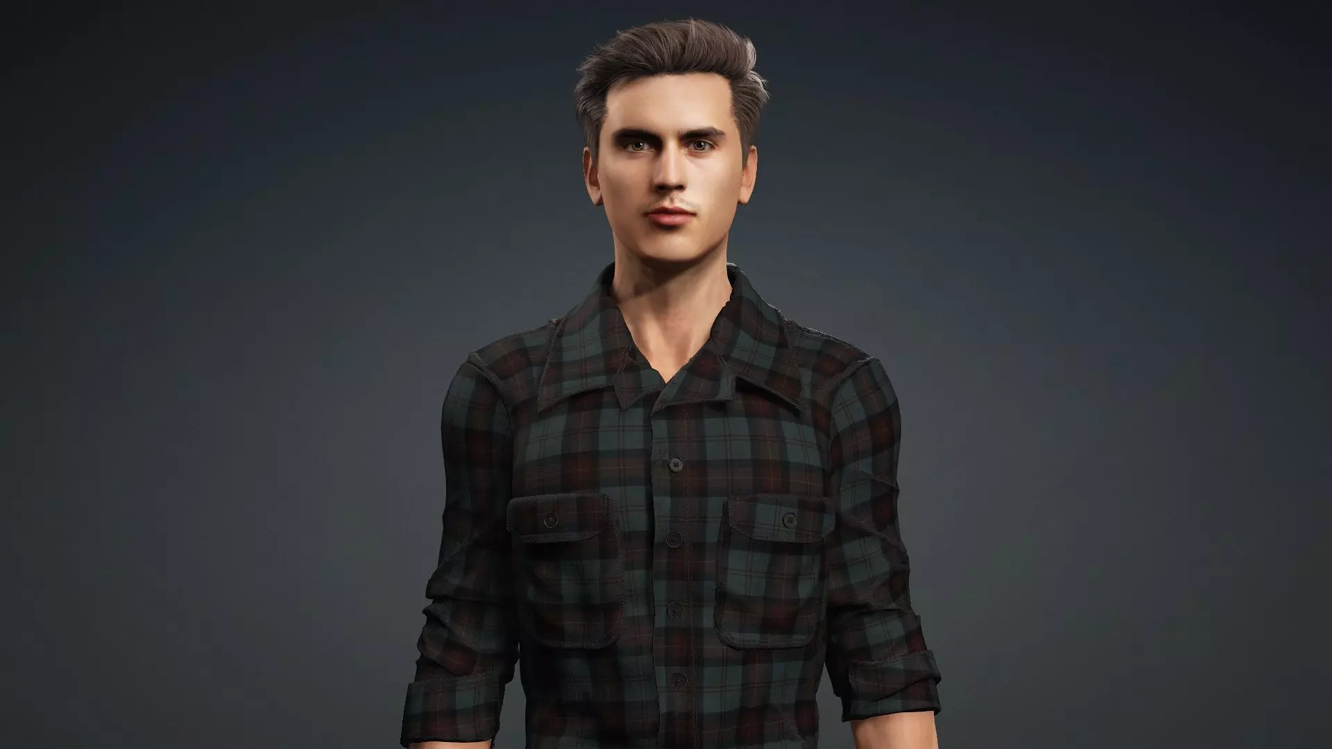 Male Character Animation and Game Ready 3D model_7