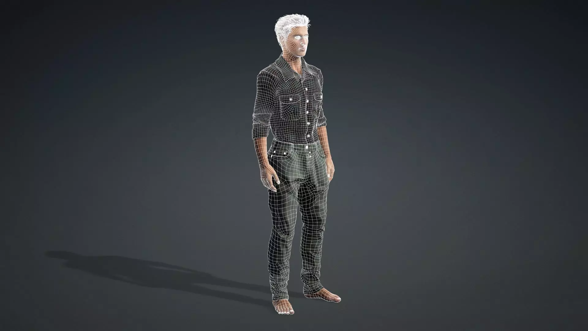 Male Character Animation and Game Ready 3D model_20