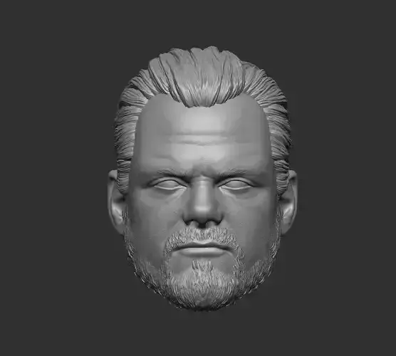 WWE Chris Benoit Headsculpt for Action Figures 3D print model