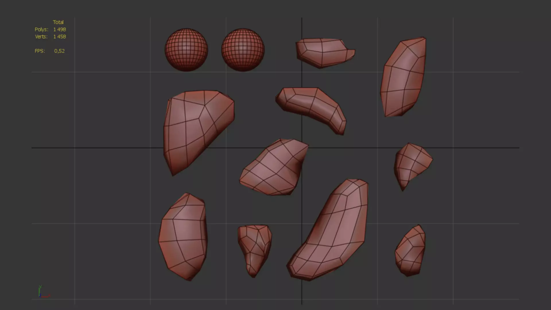 Garden Stone Set 3D model_5