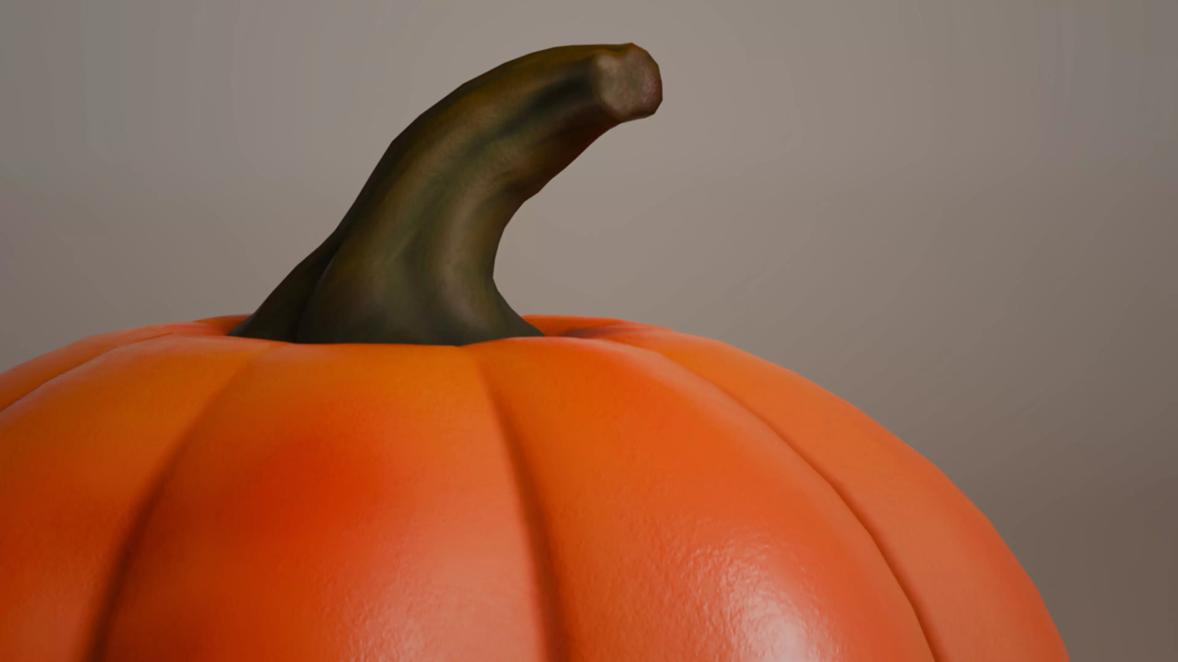 Stylized Pumpkin  Low-poly 3D model Low-poly 3D model_8