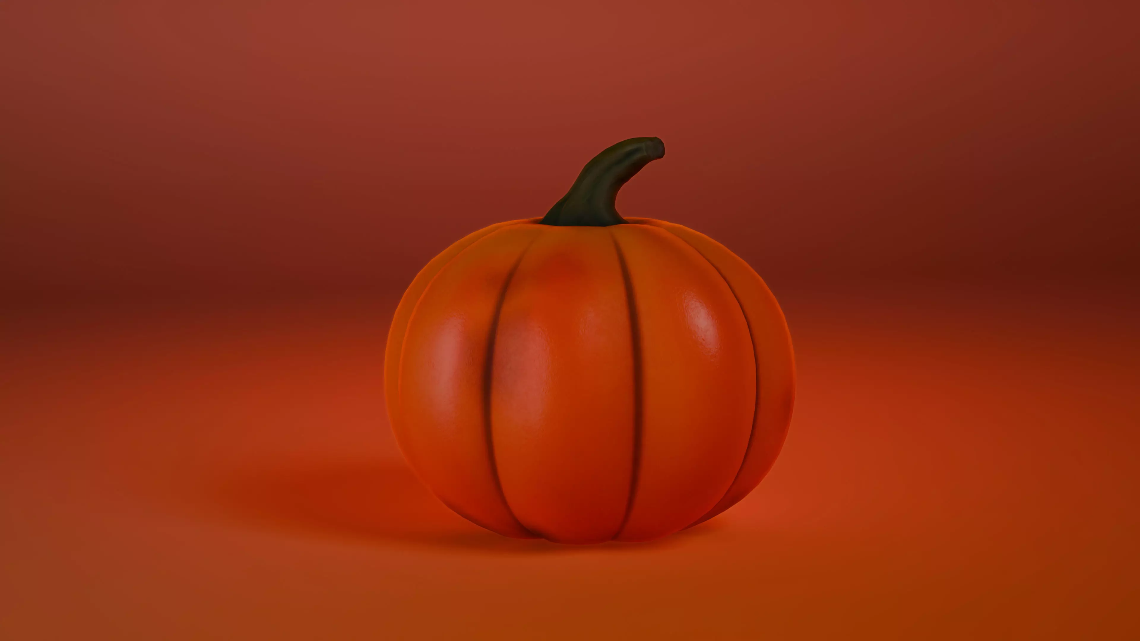 Stylized Pumpkin  Low-poly 3D model Low-poly 3D model_1