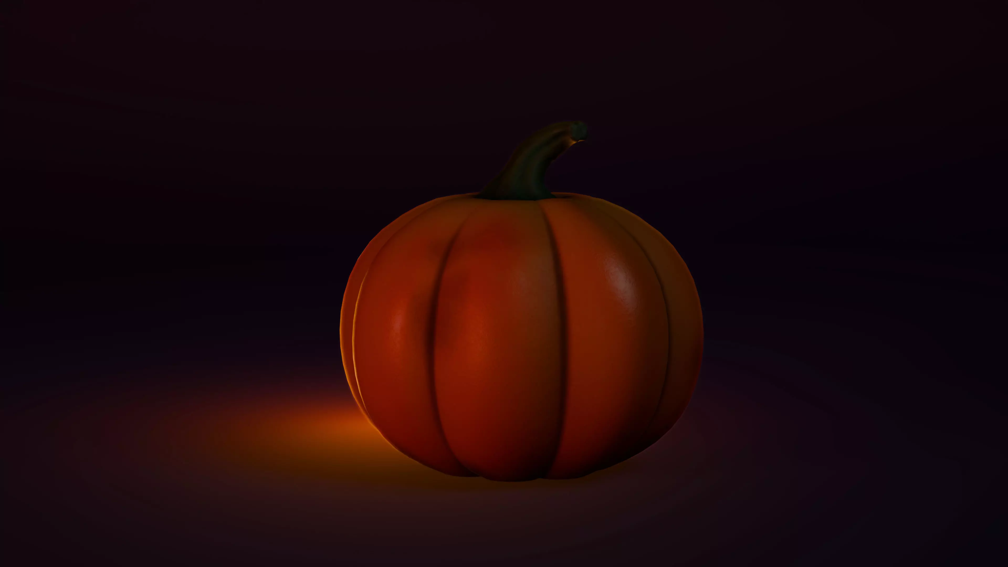 Stylized Pumpkin  Low-poly 3D model Low-poly 3D model_2