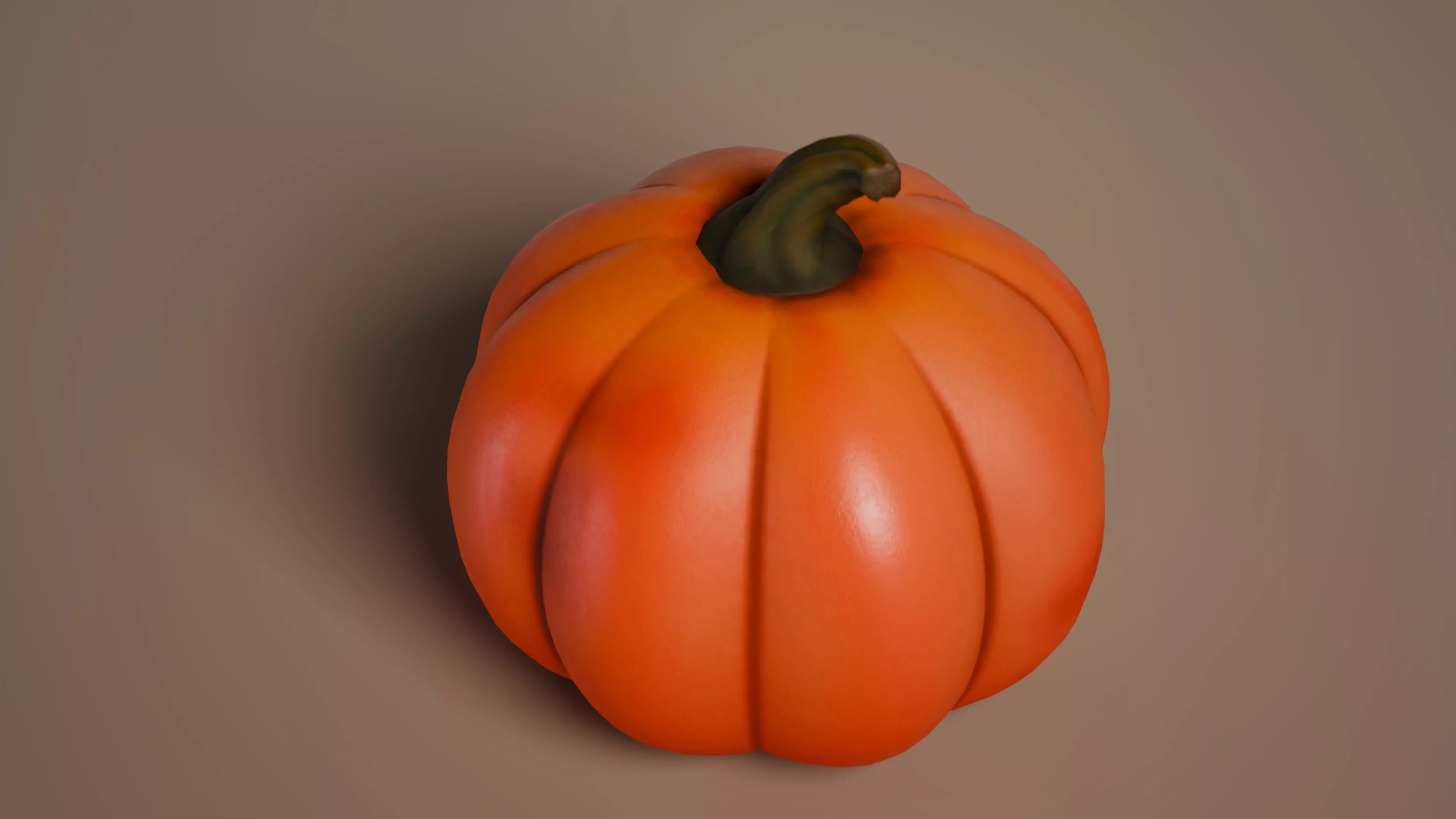 Stylized Pumpkin  Low-poly 3D model Low-poly 3D model_6
