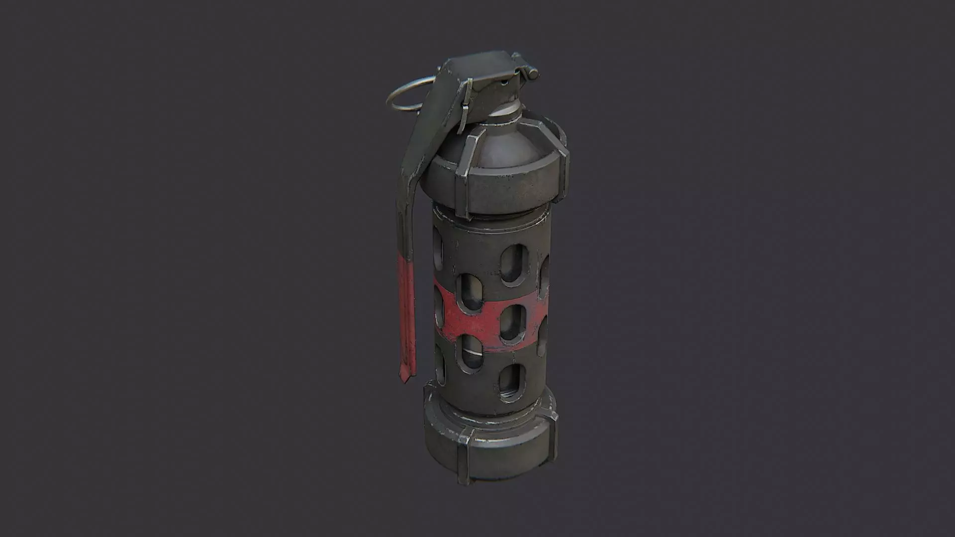 Offhand Grenade Sequencer Device Low-poly 3D model_0