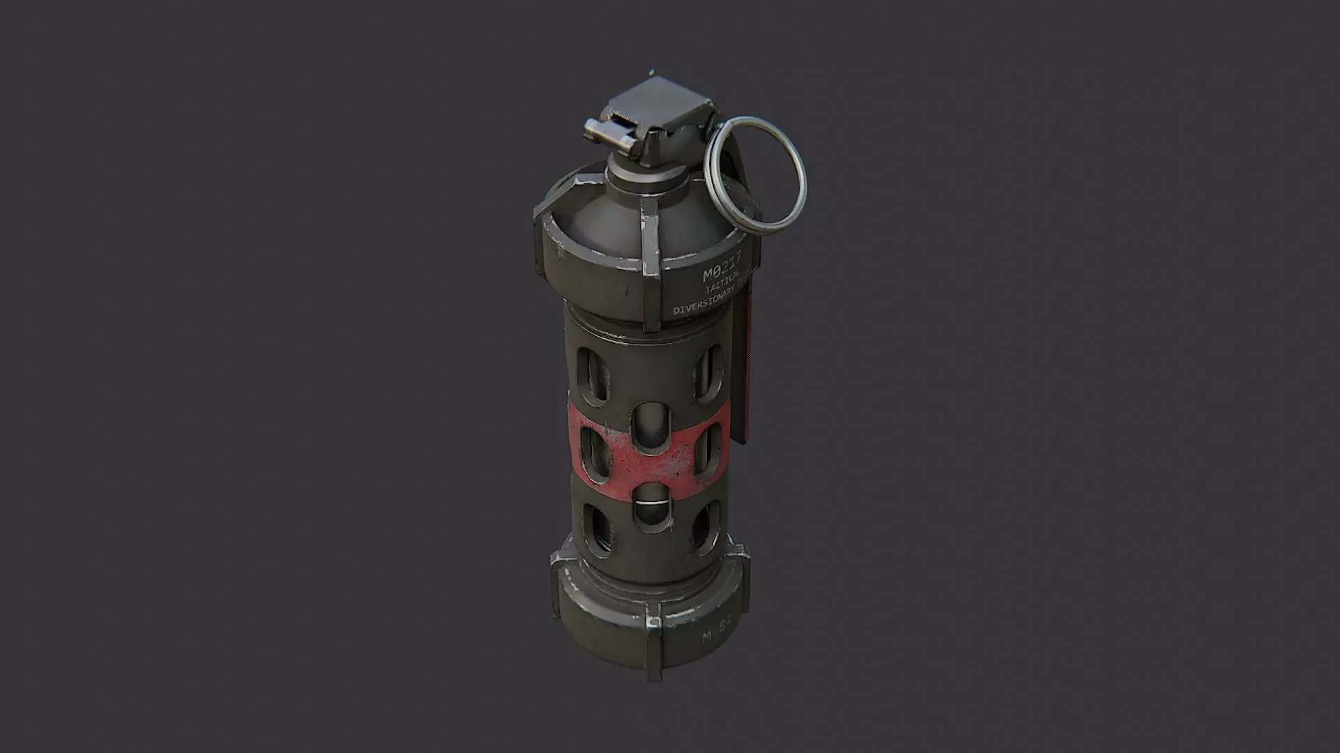 Offhand Grenade Sequencer Device Low-poly 3D model_3
