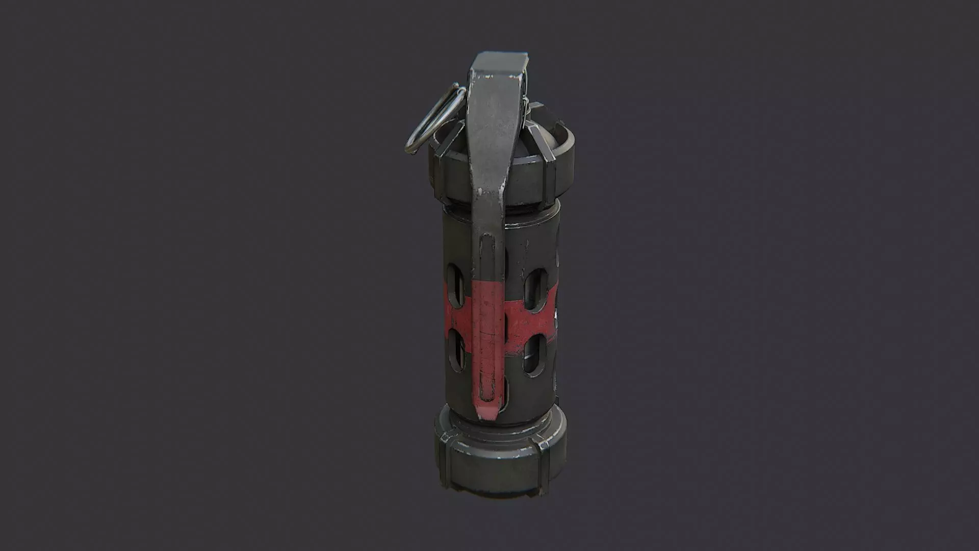 Offhand Grenade Sequencer Device Low-poly 3D model_1