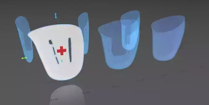 Femur Bone Plate with Prosthetic amputee Sockets package 