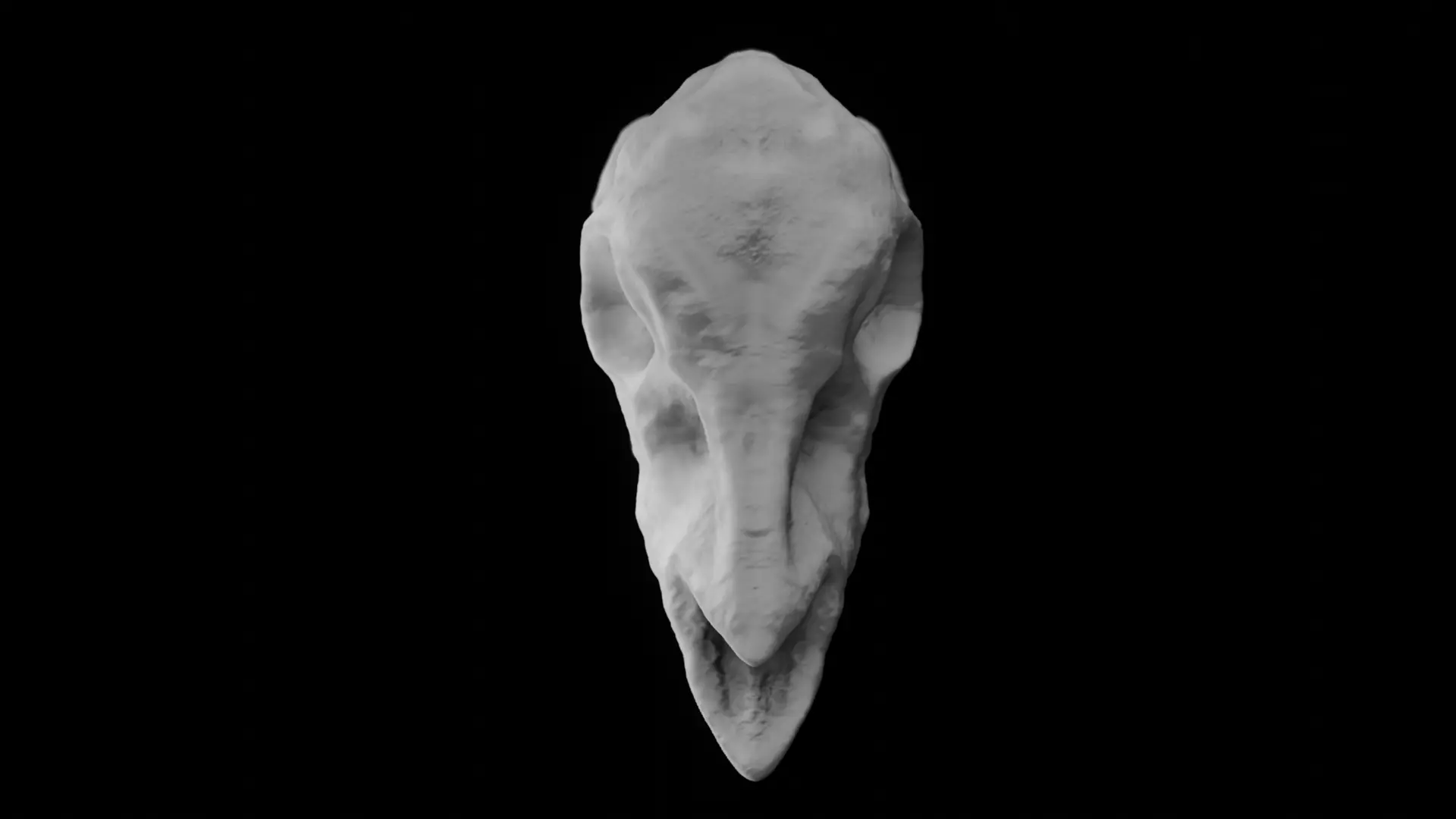 Deer Skull Sculpt Free 3D print model_2
