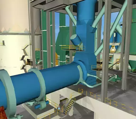 Kiln Hot Air Duct Free 3D model