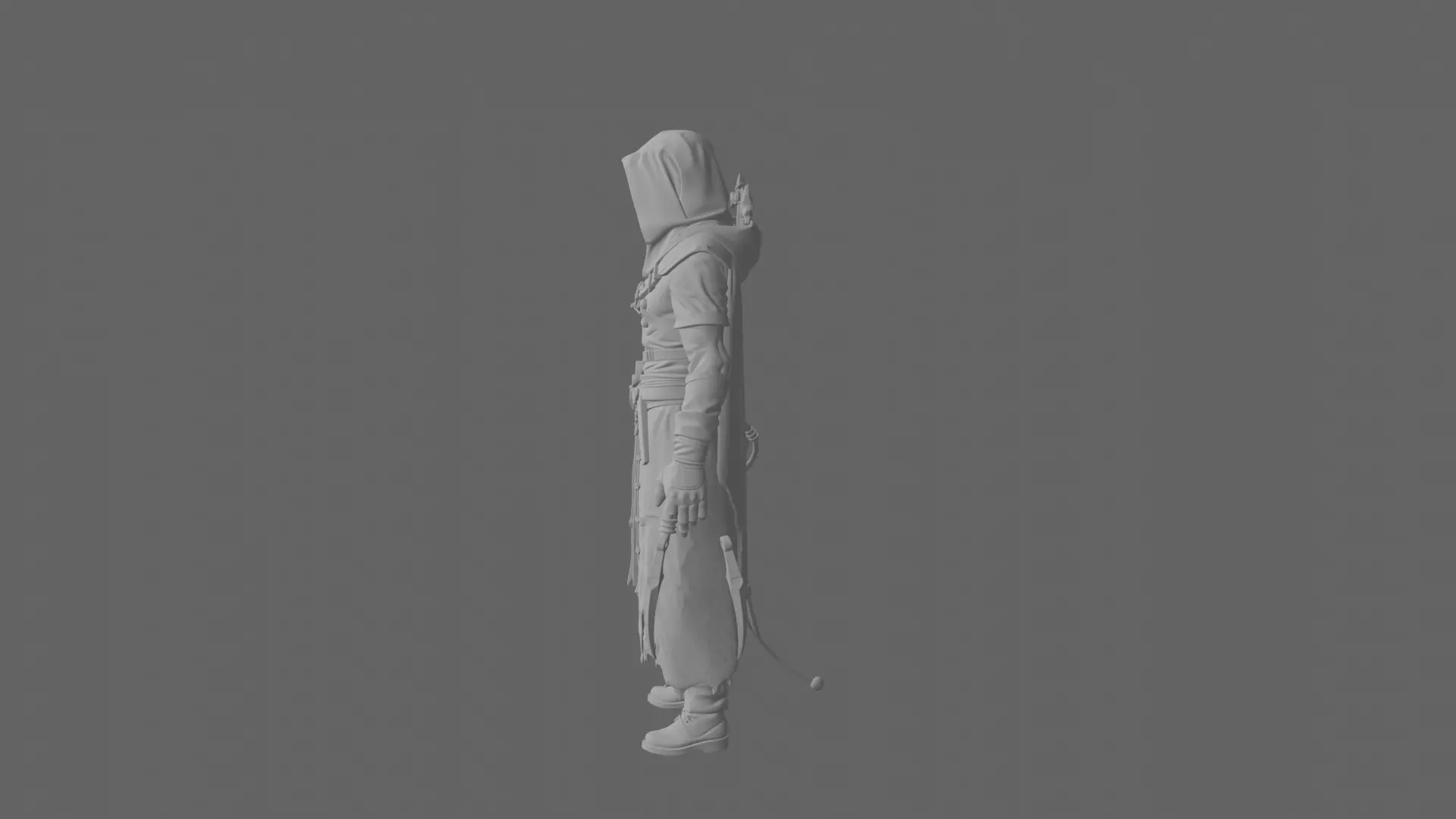 Highly Detailed Stealthy Undead Assassin 3D Model World 3D model_7