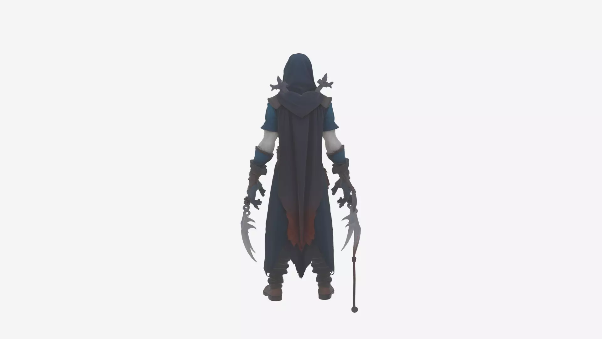 Highly Detailed Stealthy Undead Assassin 3D Model World 3D model_4