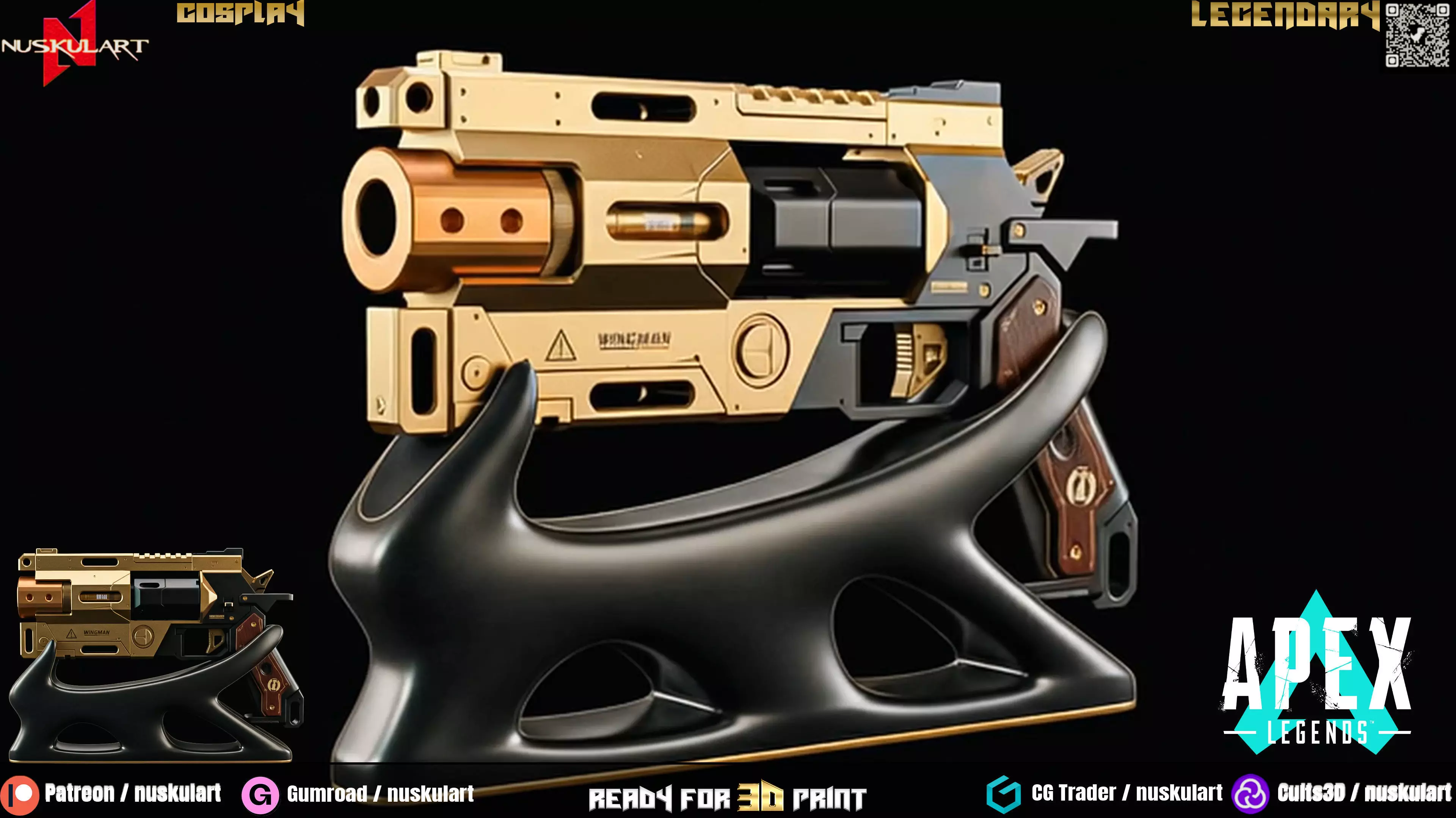 Wingman - Apex Legends - Multi Part - 3D Printing 3D print model_0