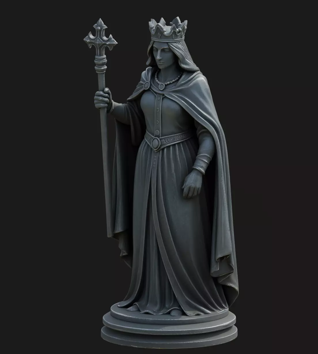 Queen Sculpture 3D Print Model 3D print model