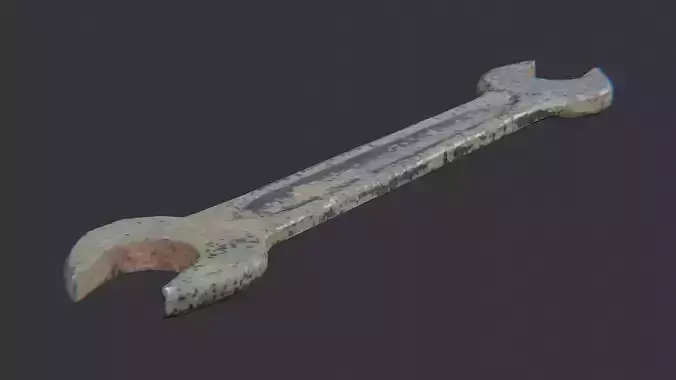 Rusty Metal Wrench Tool for Workshop