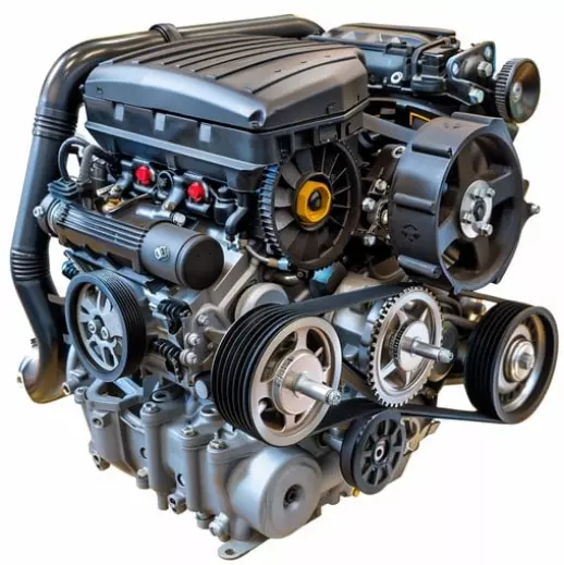 Car Engine Low-poly 3D model