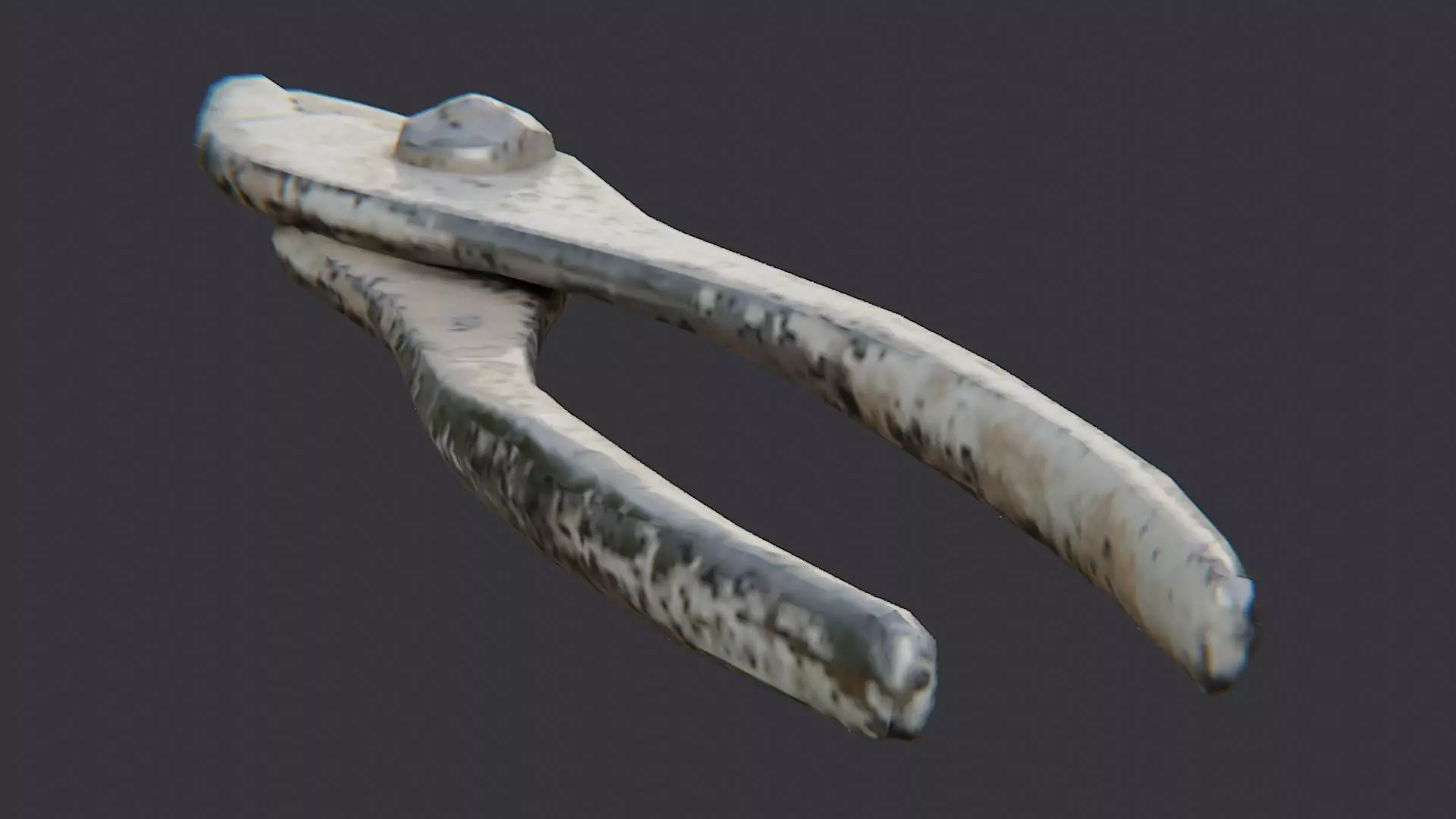 Rusty Metal Pliers Hand Tool Low-poly 3D model_1