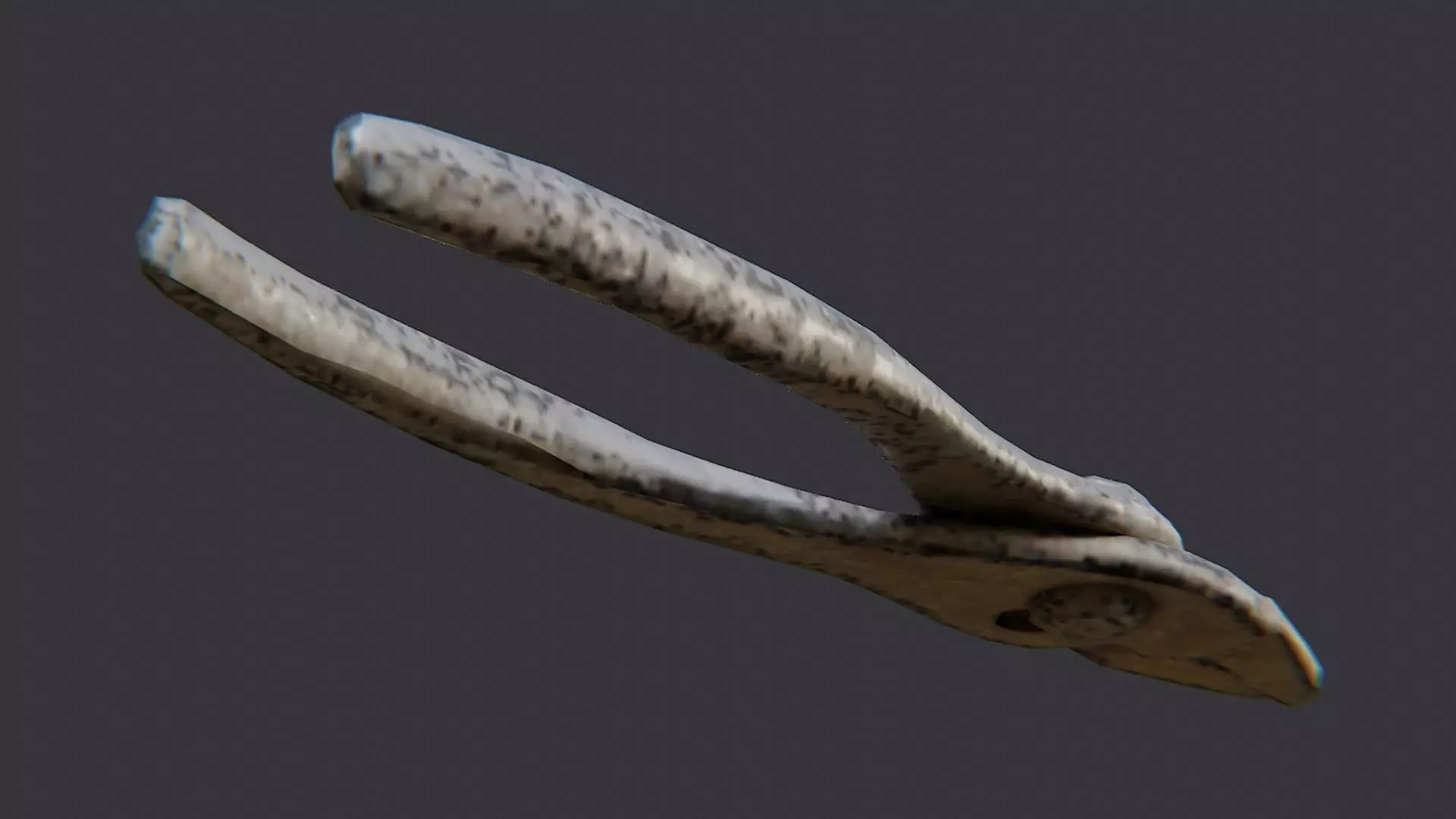 Rusty Metal Pliers Hand Tool Low-poly 3D model_5