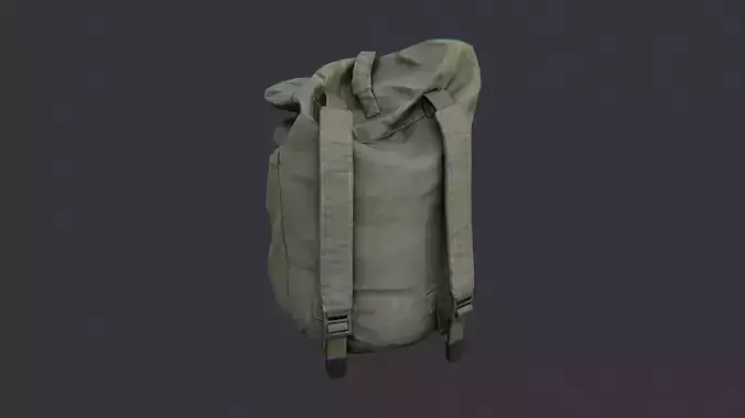 Military Green Duffel Bag with Straps