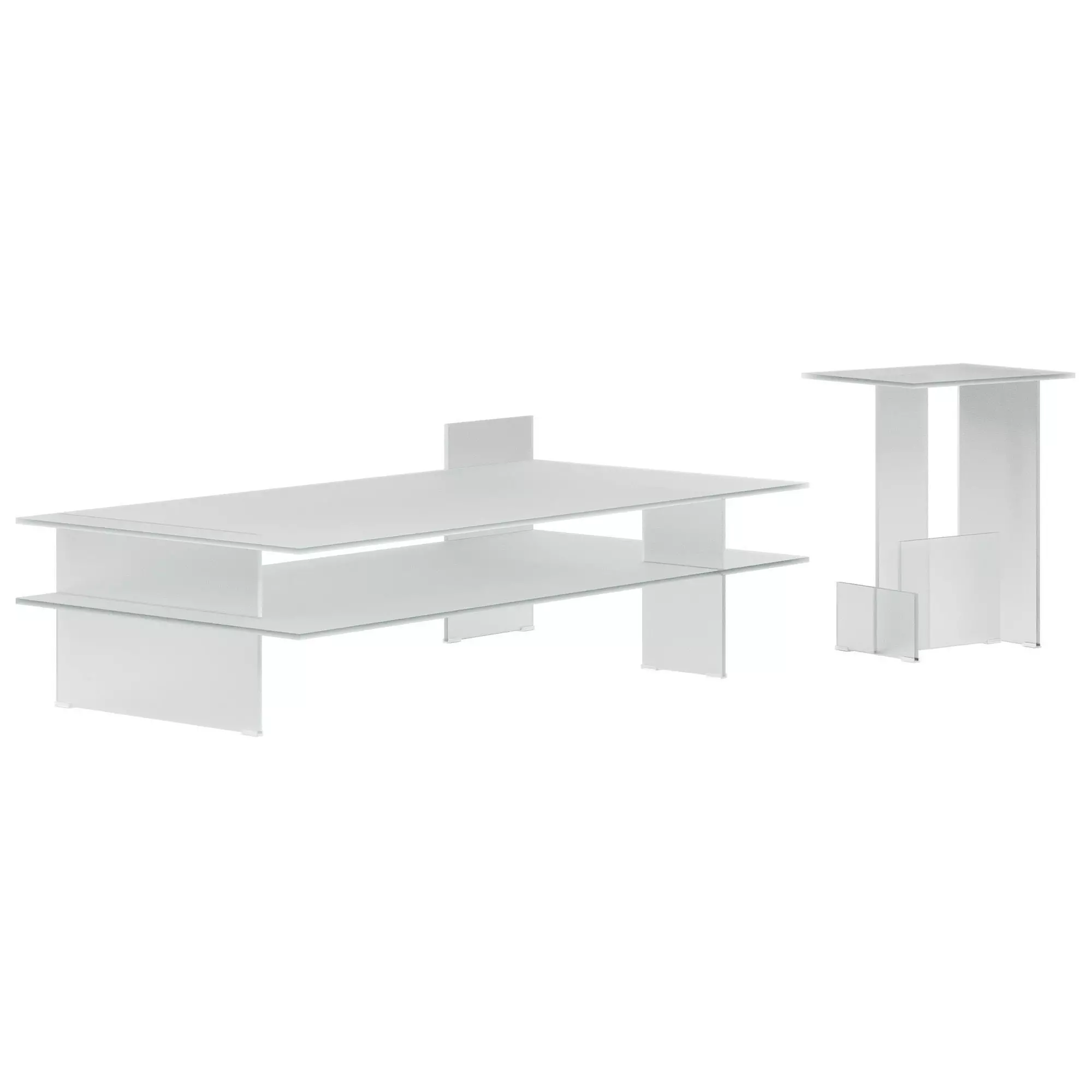 Kazimir coffee table by Glas Italia 3D model_7