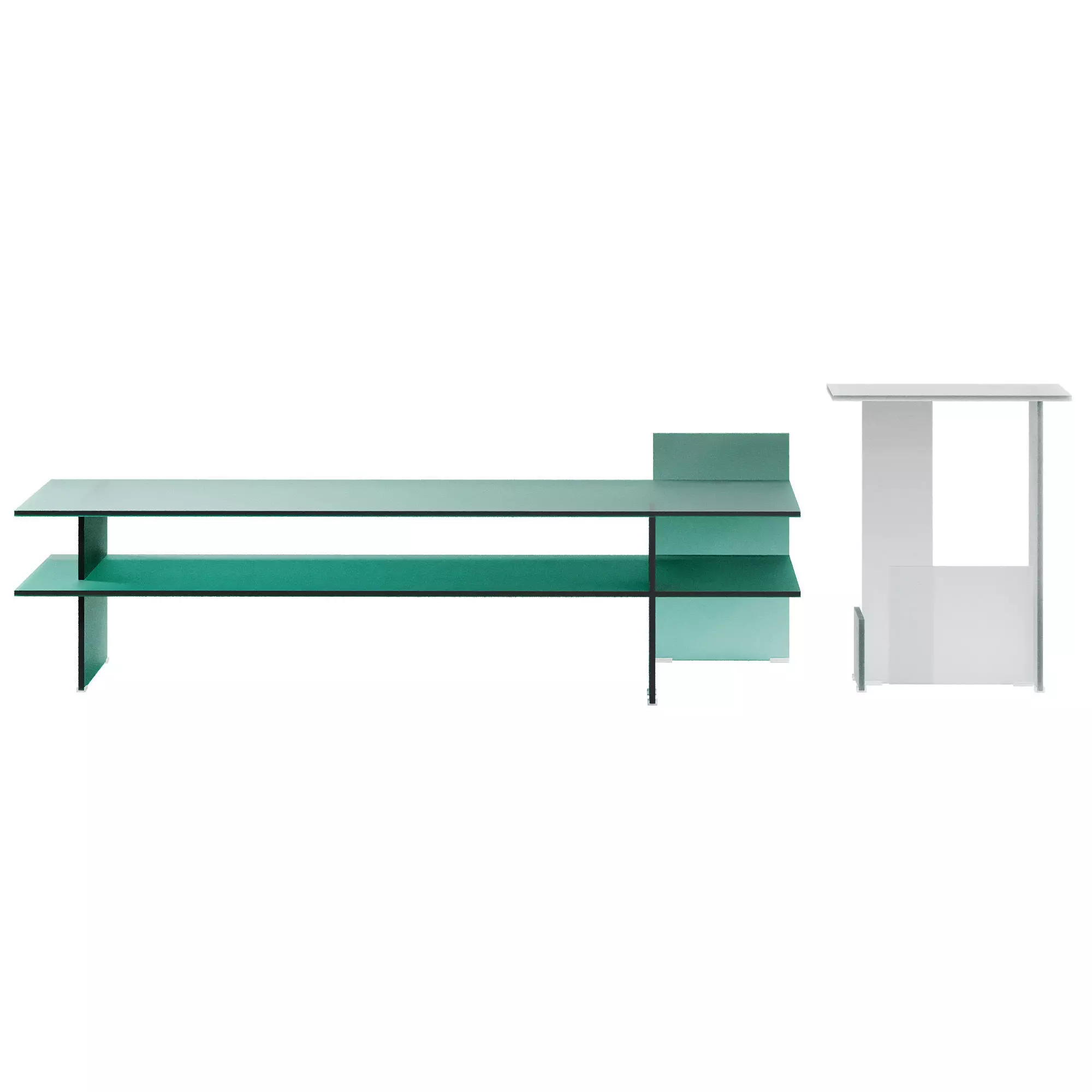 Kazimir coffee table by Glas Italia 3D model_3