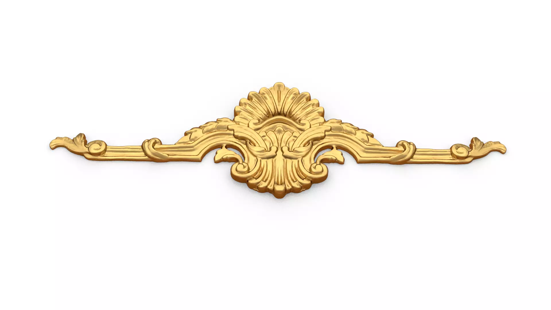 Classic decor ornament carved 78 3D model_7