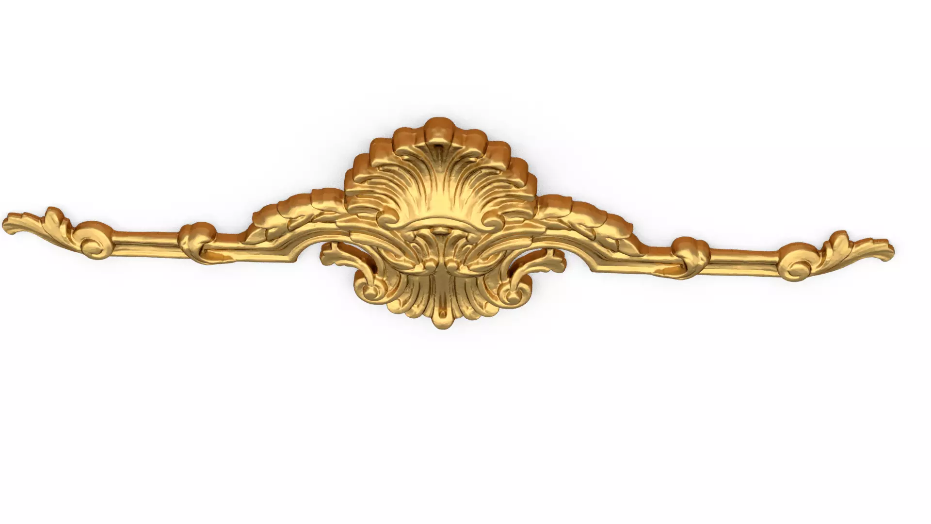 Classic decor ornament carved 78 3D model_6