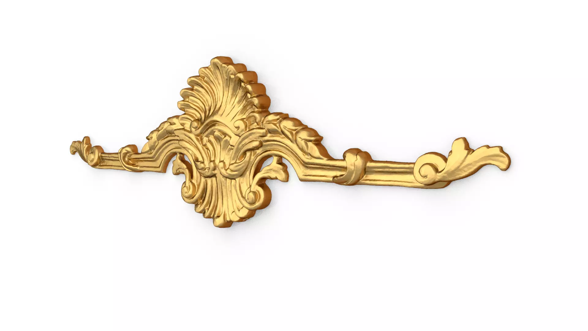 Classic decor ornament carved 78 3D model_2