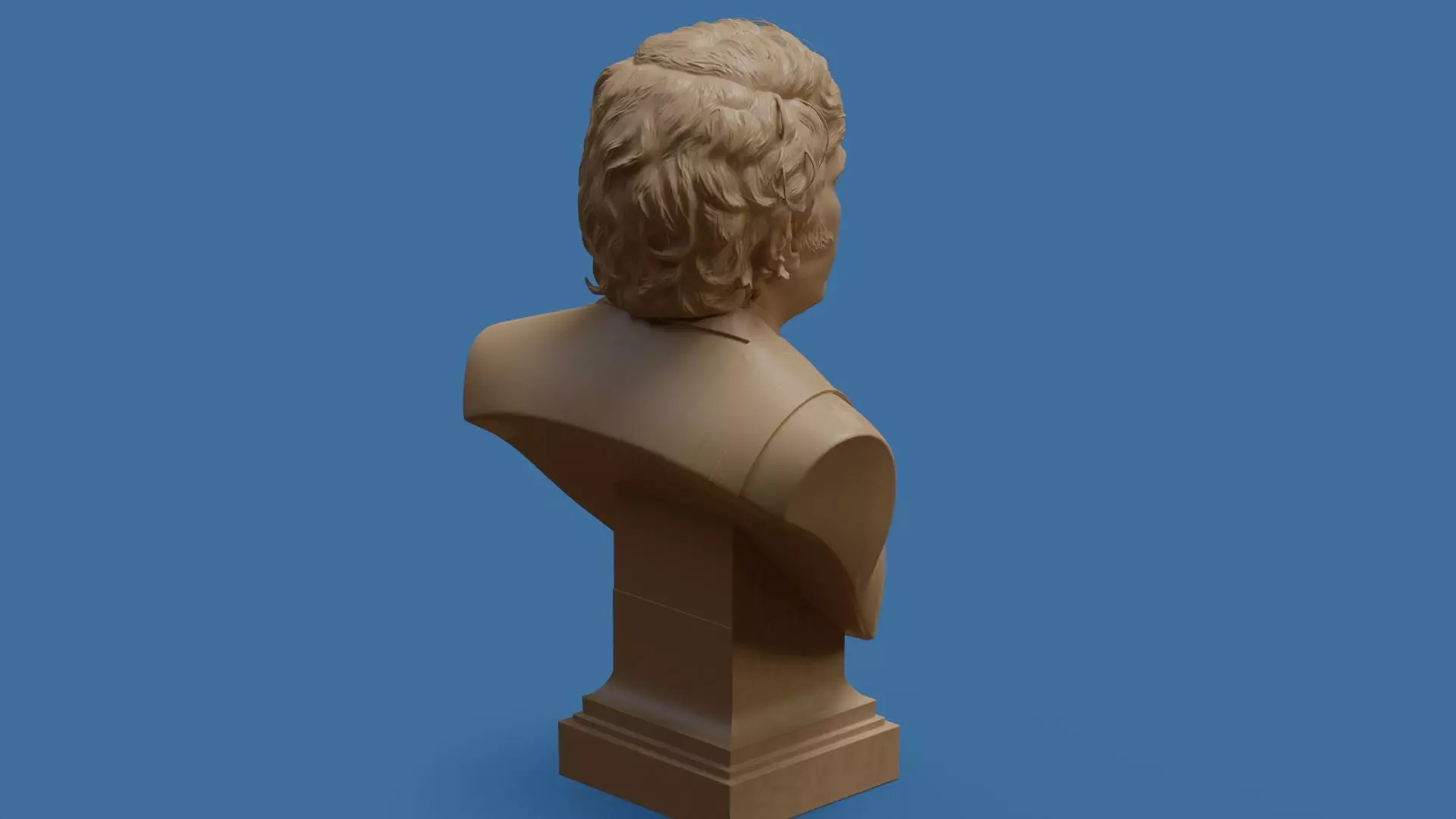 Javier Milei bust printable and renderable 3D print model_15
