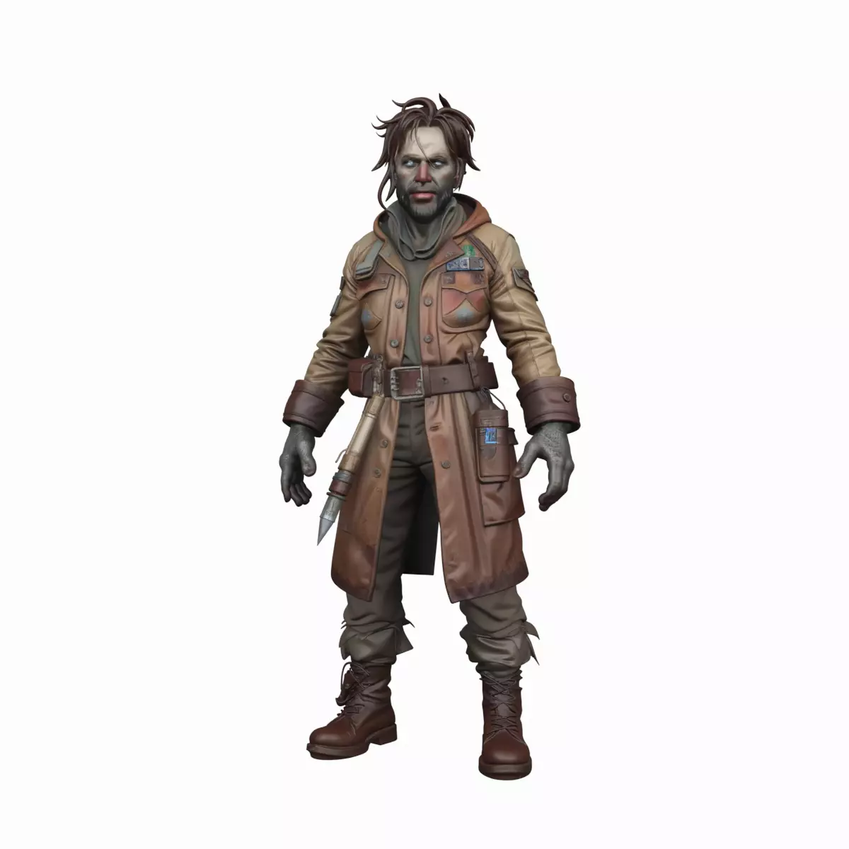 Intricate Plagued Undead Apothecary 3D Model World of  Style 3D model_0