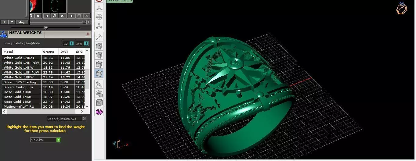 Pusula Erkek Yuzugu 3D baski modeli 3D print model_6