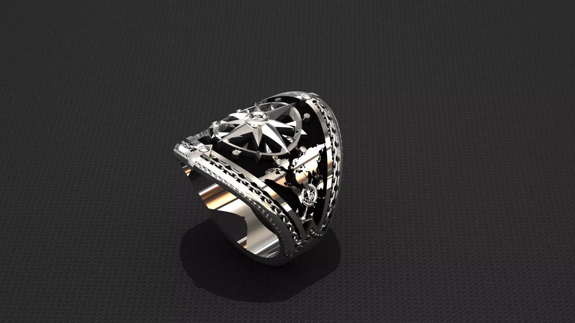 Pusula Erkek Yuzugu 3D baski modeli 3D print model_0