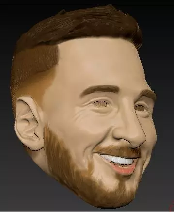 Lionel Messi Big Head 3D print model_0