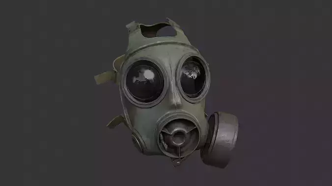 Olive Gas Mask Prop with Filter