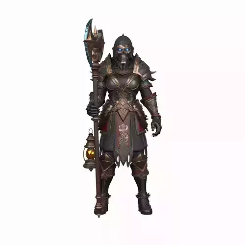 Detailed 3D Model of Vigilant Forsaken Undead Guard in World