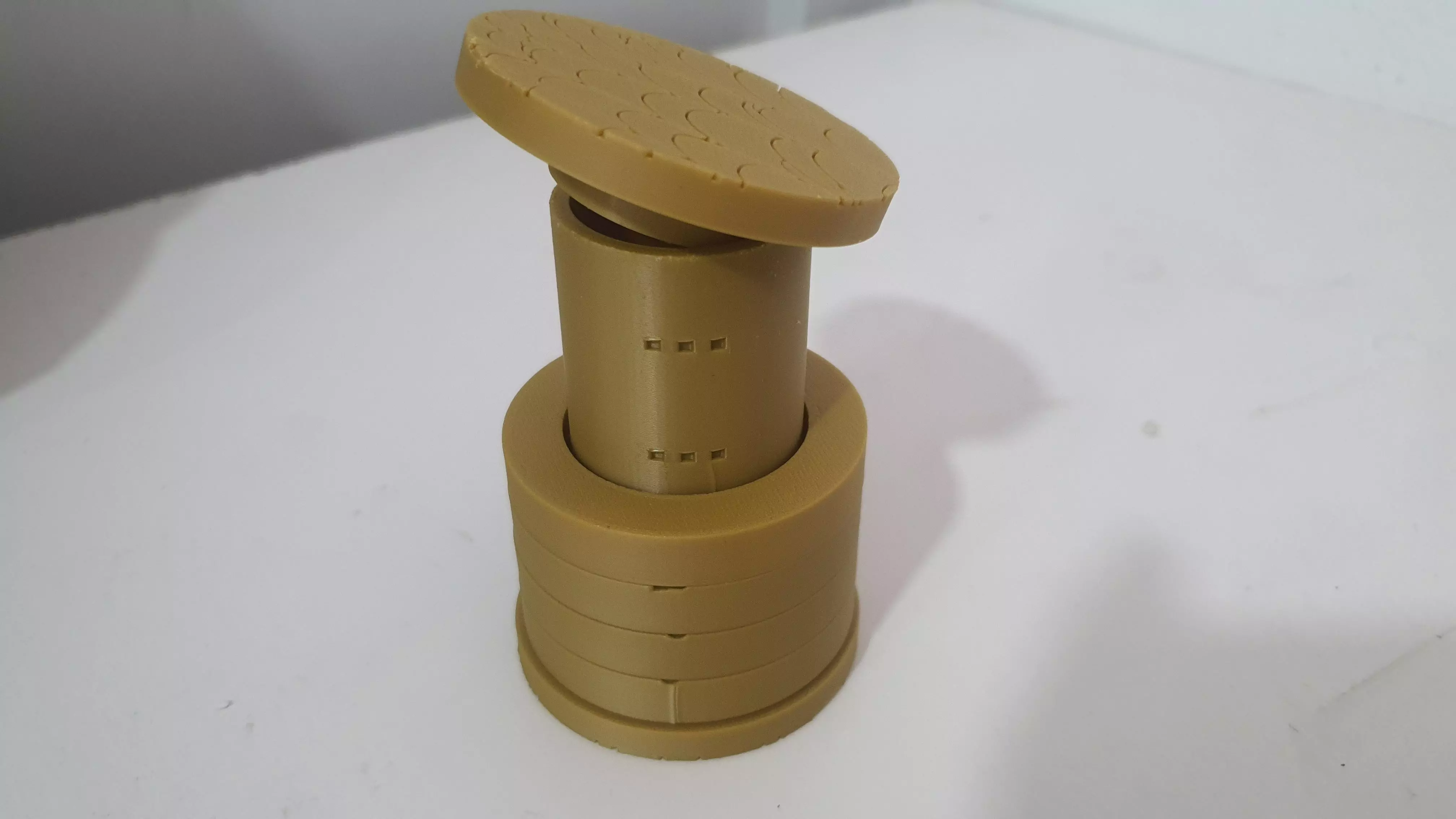 Printable cryptex halloween theme candle holder Free 3D print model_15