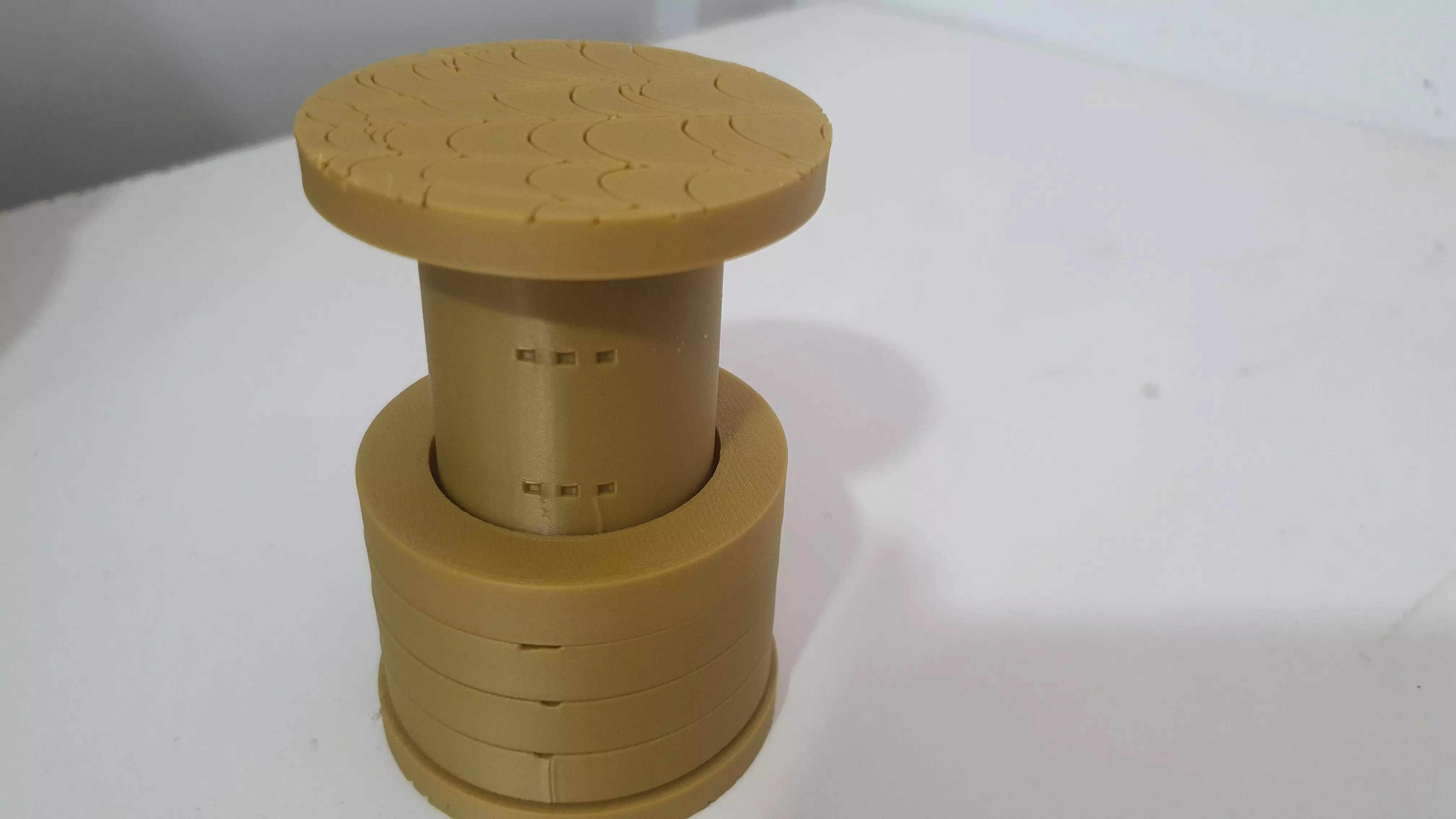 Printable cryptex halloween theme candle holder Free 3D print model_13