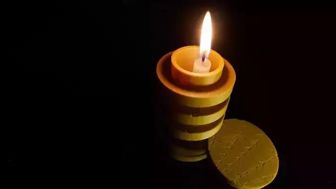 Printable cryptex halloween theme candle holder Free 3D print model