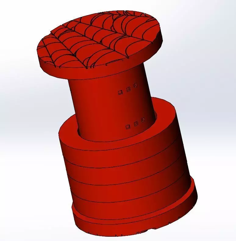 Printable cryptex halloween theme candle holder Free 3D print model_21