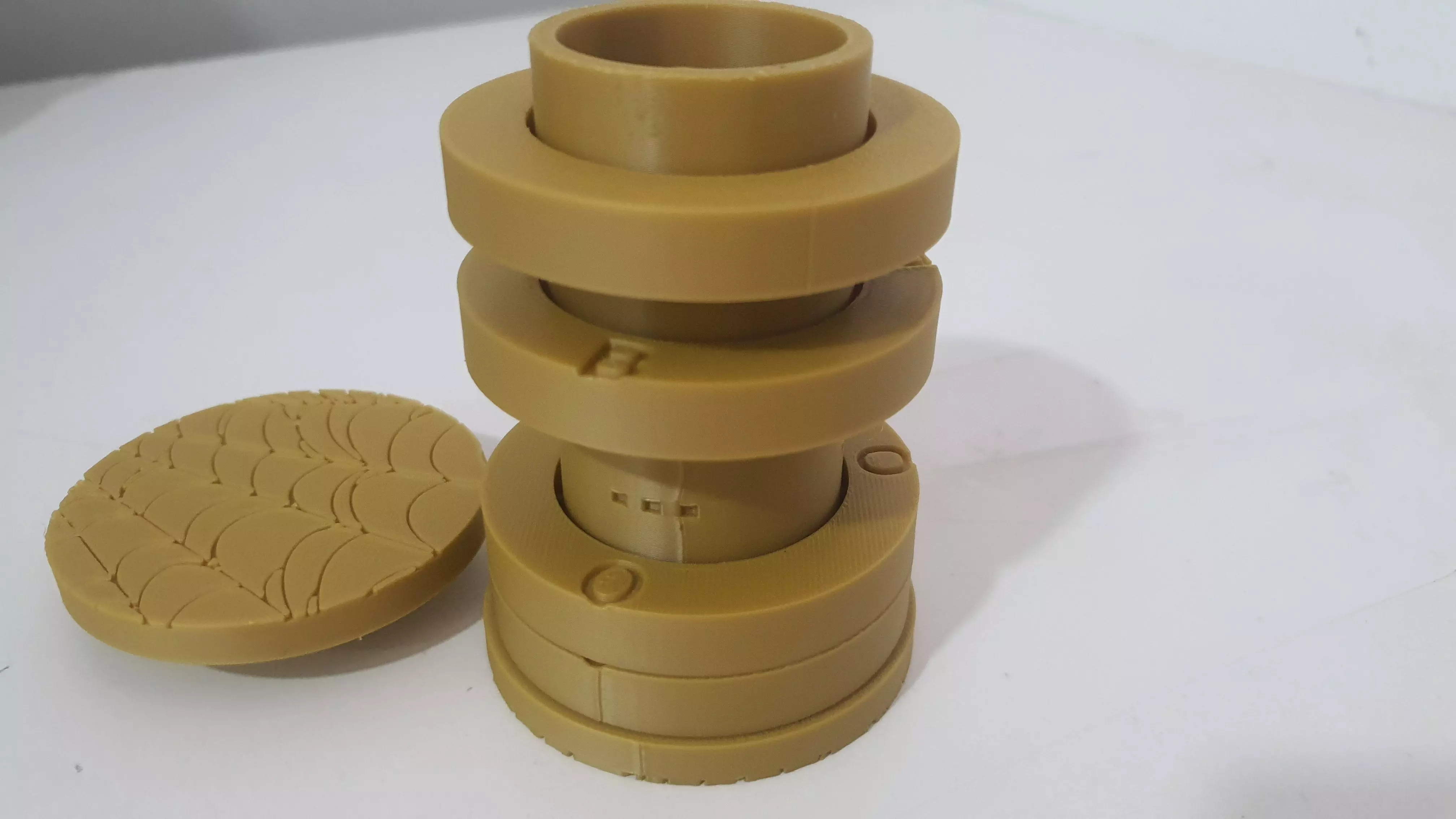 Printable cryptex halloween theme candle holder Free 3D print model_16