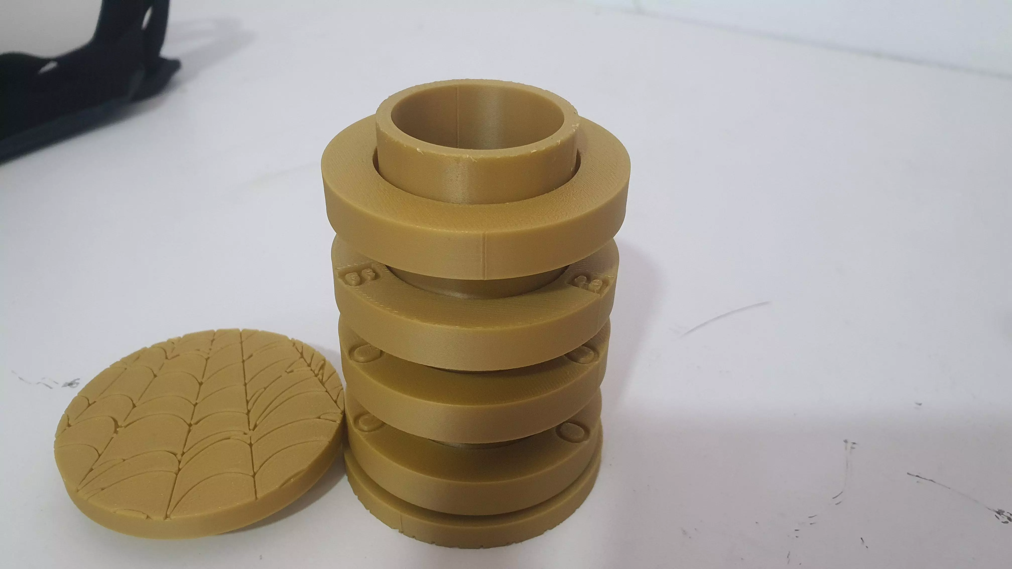 Printable cryptex halloween theme candle holder Free 3D print model_10