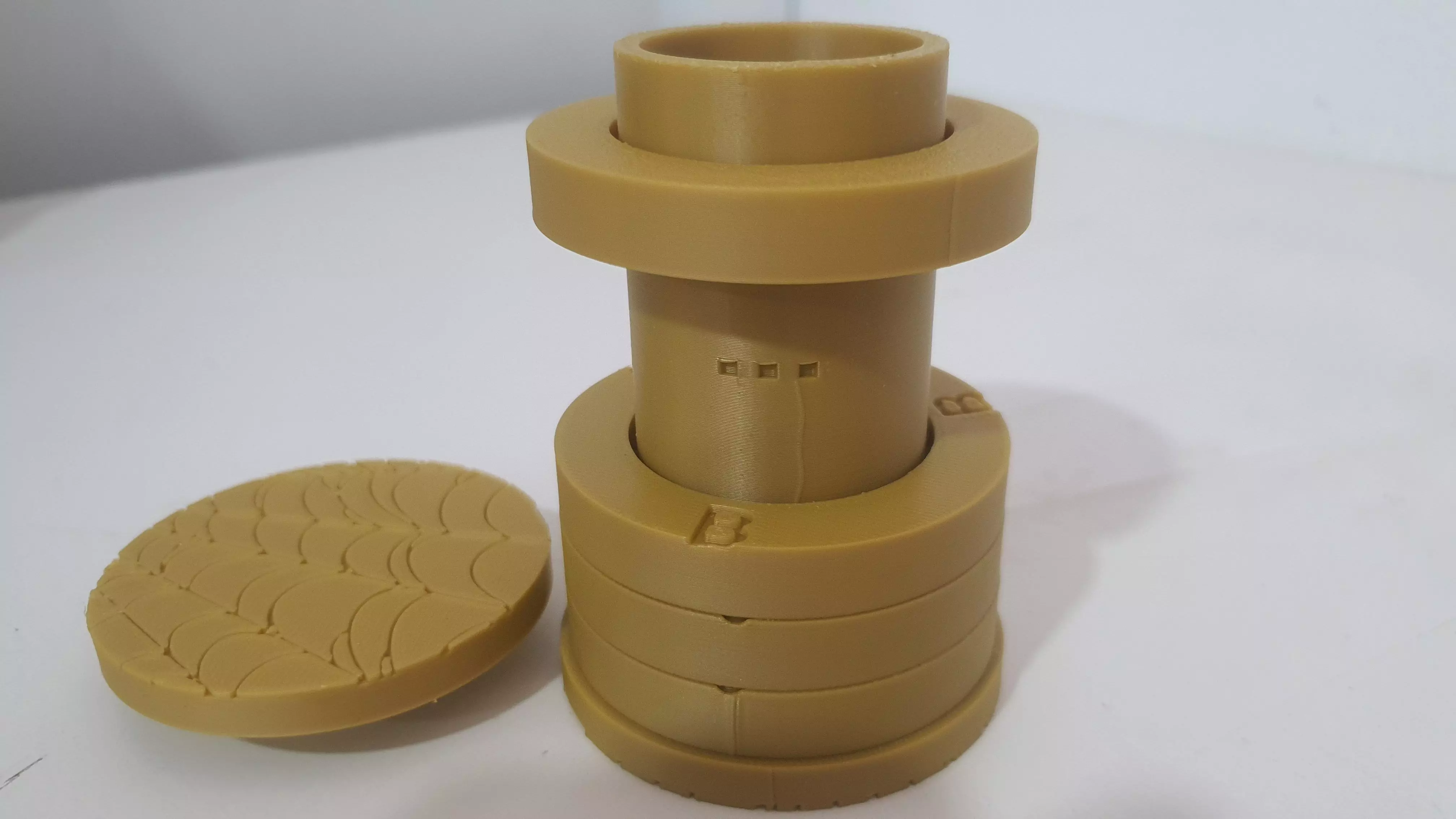 Printable cryptex halloween theme candle holder Free 3D print model_11