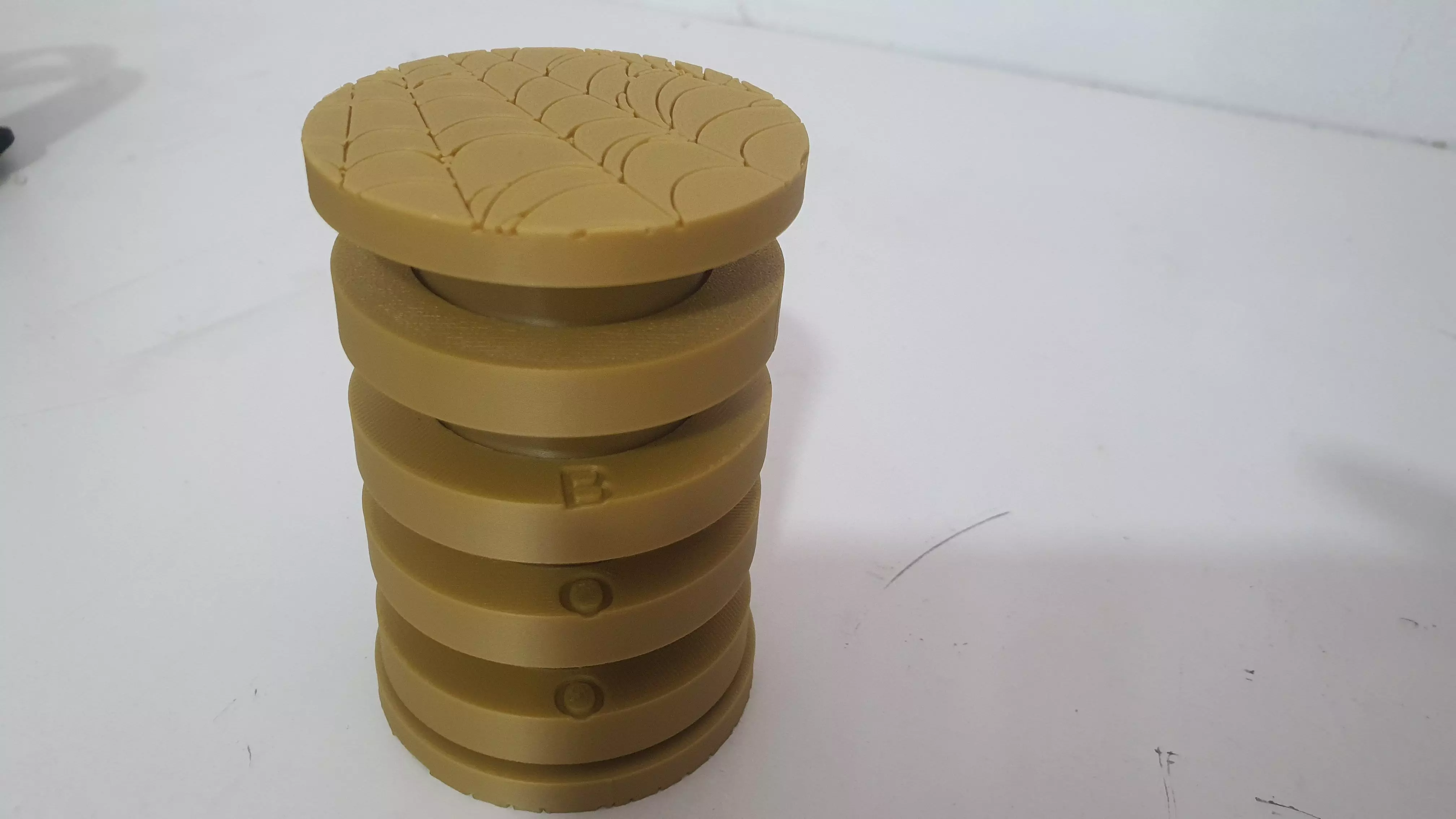 Printable cryptex halloween theme candle holder Free 3D print model_7